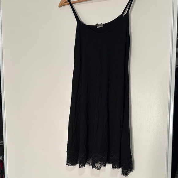 ASOS Dresses & Skirts - ASOS Black Lace Trim Swing Dress